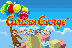 Curious George title screen for GameBoy Advance